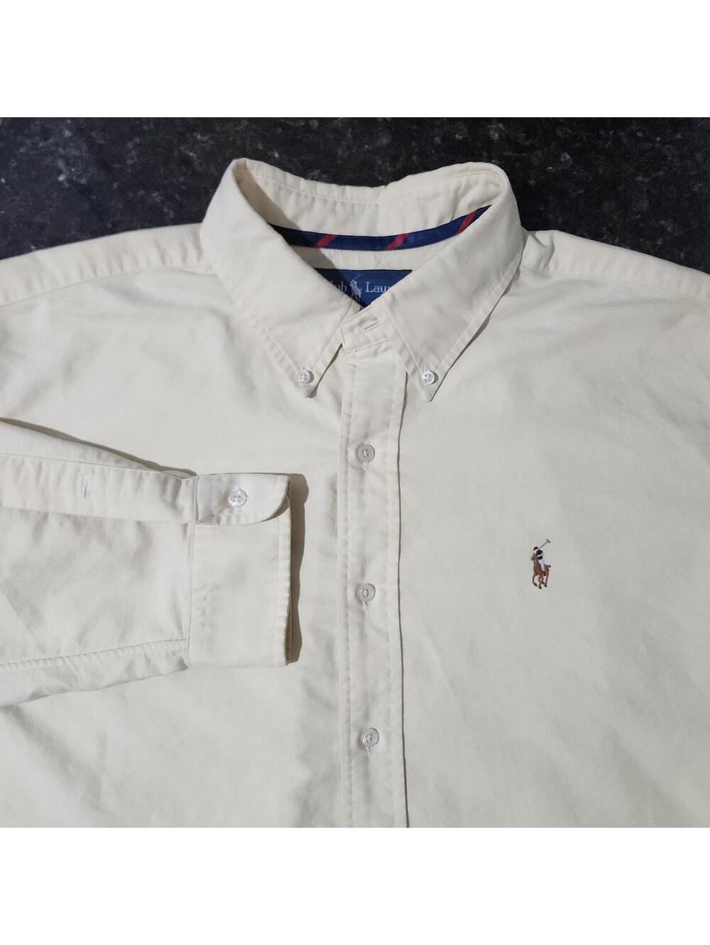 Polo Ralph Lauren Classic Fit Flesh Pony Button Down Oxford Mens XL Preppy